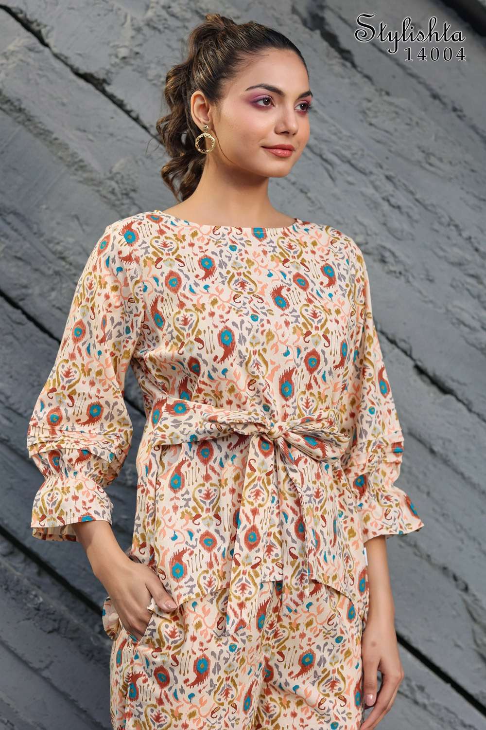STYLISTA VOL 14 MUSLIN DIGITAL PRINT STYLISH CO ORD SET BY STYLISTA BRAND 14004 C